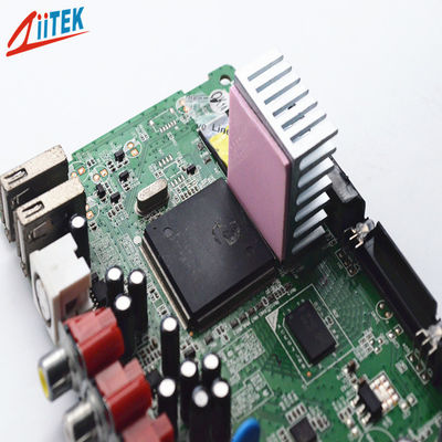 CPU Heatsink Pink 1.5w Conductivity Silicone Thermal Conductive Gap Filler Pad For Set Top Boxes 