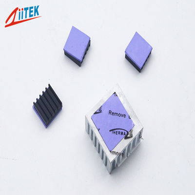 উচ্চ stickiness পৃষ্ঠ সীল PCB / cpu / নেতৃত্বে সিলিকন 2W বায়বীয় তাপ পরিবাহী প্যাড -50 থেকে 200 ℃